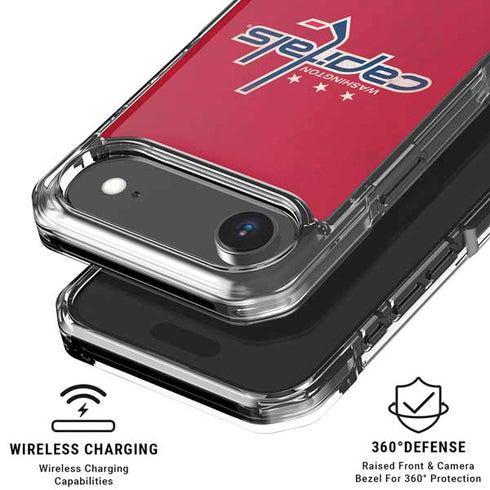 NHL Washington Capitals Distressed iPhone 17 Air Clear Case