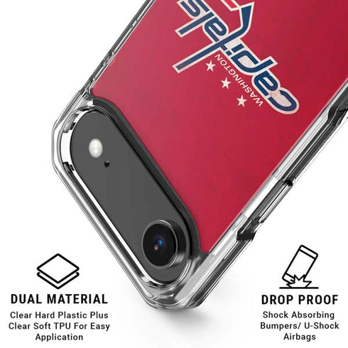 NHL Washington Capitals Distressed iPhone 17 Air Clear Case