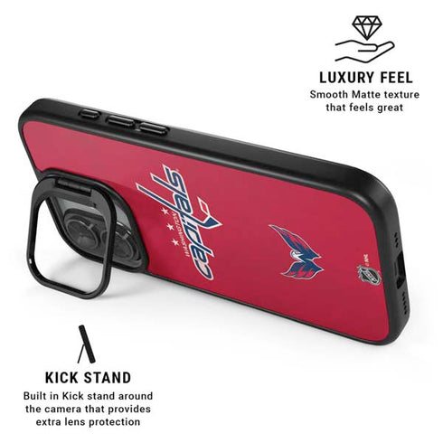 NHL Washington Capitals Distressed iPhone 17 Kickstand Case