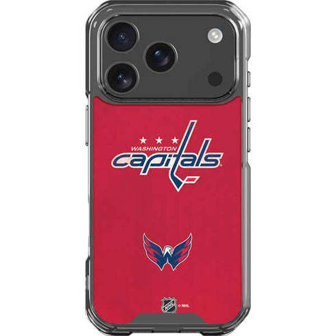 NHL Washington Capitals Distressed iPhone 17 Pro Clear Case