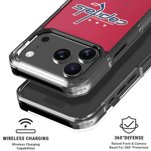NHL Washington Capitals Distressed iPhone 17 Pro Clear Case