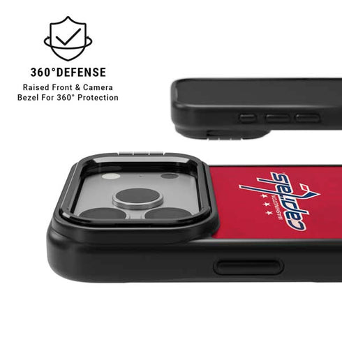 NHL Washington Capitals Distressed iPhone 17 Pro Kickstand Case