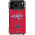 NHL Washington Capitals Distressed iPhone 17 Pro Max Clear Case