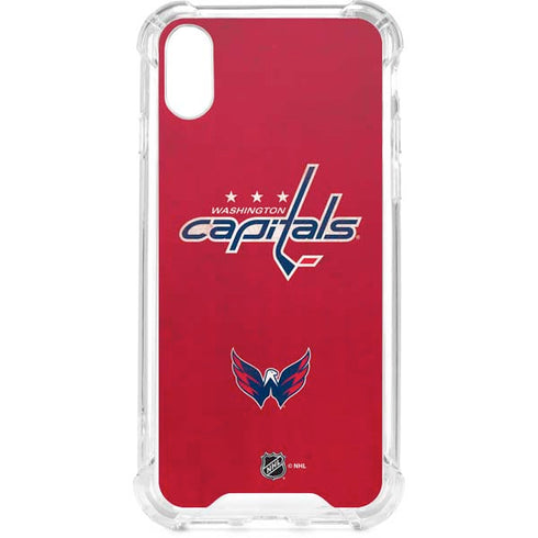 NHL Washington Capitals Distressed iPhone XS Clear Case