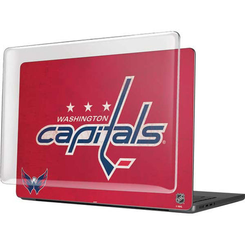 NHL Washington Capitals Distressed MacBook Pro 14in (2021-24) Case plus Skin