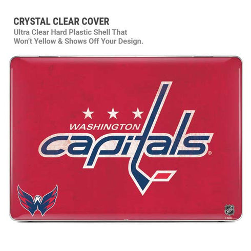 NHL Washington Capitals Distressed MacBook Pro 14in (2021-24) Case plus Skin