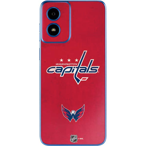 NHL Washington Capitals Distressed Moto G Play 4G (2024) Skin