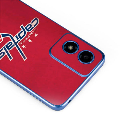 NHL Washington Capitals Distressed Moto G Play 4G (2024) Skin