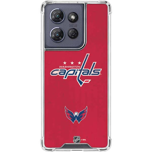 NHL Washington Capitals Distressed Moto G Power 5G (2025) Clear Case