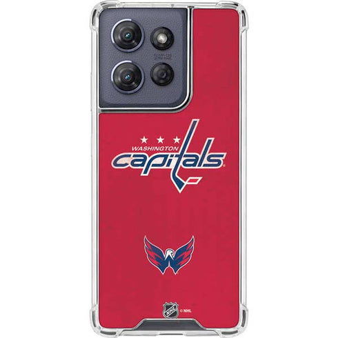 NHL Washington Capitals Distressed Moto G Stylus 5G (2025) Clear Case