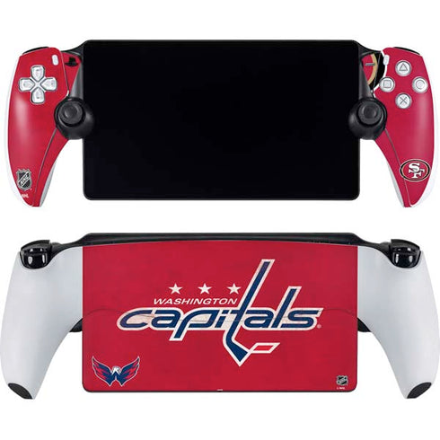 NHL Washington Capitals Distressed PlayStation Portal Remote Player Skin