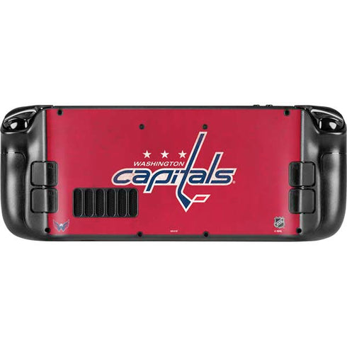 NHL Washington Capitals Distressed Steam Deck Handheld Gaming Computer OLED Skin