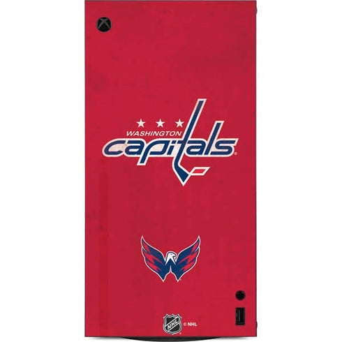 NHL Washington Capitals Distressed XBox Series X Digital Edition Console Skin