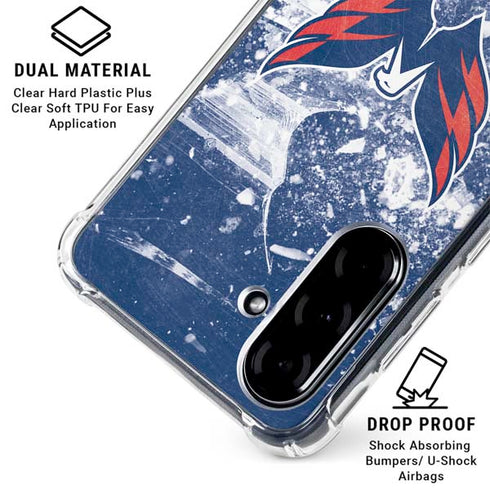 NHL Washington Capitals Frozen Galaxy A36 5G Clear Case