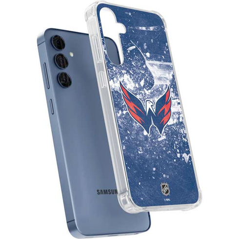 NHL Washington Capitals Frozen Galaxy A55 5G Clear Case