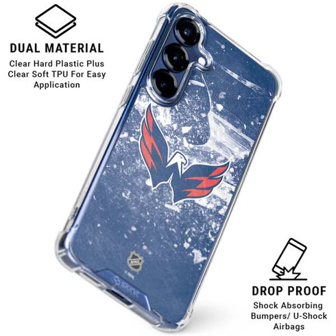 NHL Washington Capitals Frozen Galaxy S25 FE Clear Case