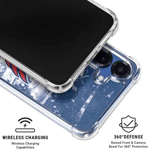 NHL Washington Capitals Frozen Galaxy S25 Plus Clear Case