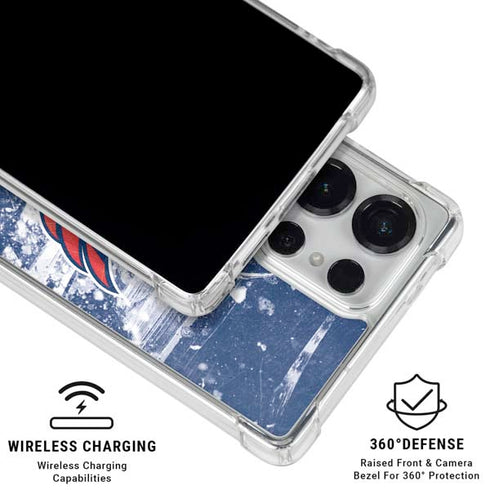 NHL Washington Capitals Frozen Galaxy S25 Ultra Clear Case