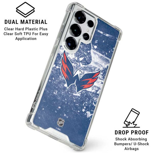 NHL Washington Capitals Frozen Galaxy S25 Ultra Clear Case