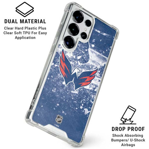 NHL Washington Capitals Frozen Galaxy S26 Ultra Clear Case