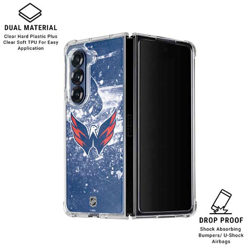 NHL Washington Capitals Frozen Galaxy Z Fold6 Clear Case