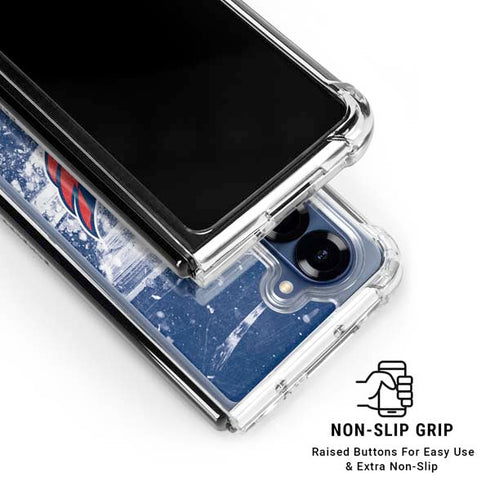 NHL Washington Capitals Frozen Galaxy Z Fold7 Clear Case