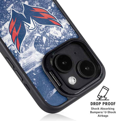 NHL Washington Capitals Frozen iPhone 14 Kickstand Case