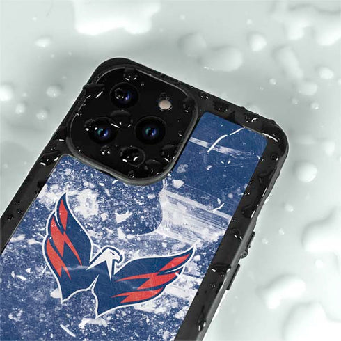 NHL Washington Capitals Frozen iPhone 15 Pro Waterproof Case