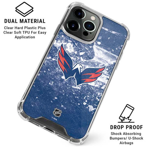 NHL Washington Capitals Frozen iPhone 16 Pro Max Clear Case