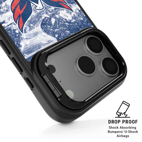 NHL Washington Capitals Frozen iPhone 17 Pro Max Kickstand Case