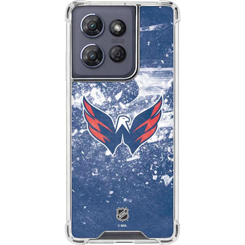 NHL Washington Capitals Frozen Moto G 5G (2025) Clear Case