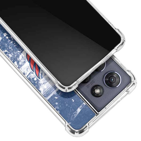 NHL Washington Capitals Frozen Moto G 5G (2025) Clear Case