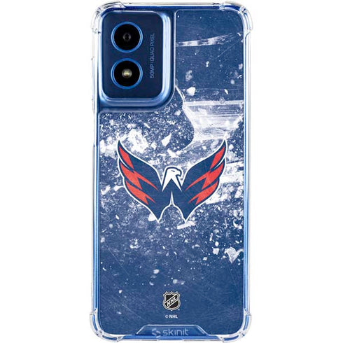 NHL Washington Capitals Frozen Moto G 5G (2024) Clear Case