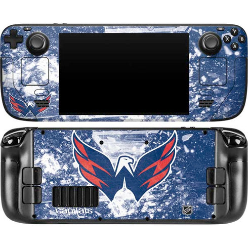 NHL Washington Capitals Frozen Steam Deck Handheld Gaming Computer OLED Skin