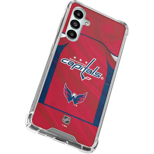NHL Washington Capitals Home Jersey Galaxy A16 5G Clear Case