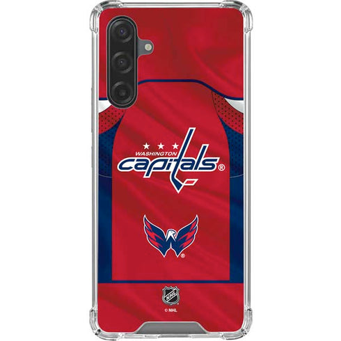 NHL Washington Capitals Home Jersey Galaxy A17 Clear Case