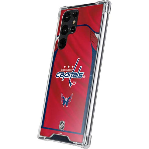 NHL Washington Capitals Home Jersey Galaxy S23 Ultra Clear Case