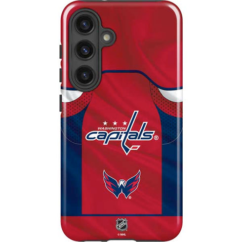 NHL Washington Capitals Home Jersey Galaxy S25 Impact Case