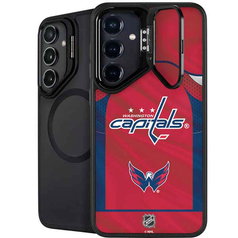 NHL Washington Capitals Home Jersey Galaxy S25 Kickstand Case