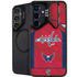 NHL Washington Capitals Home Jersey Galaxy S25 Kickstand Case
