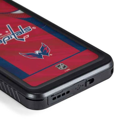 NHL Washington Capitals Home Jersey Galaxy S24 Plus Waterproof Case