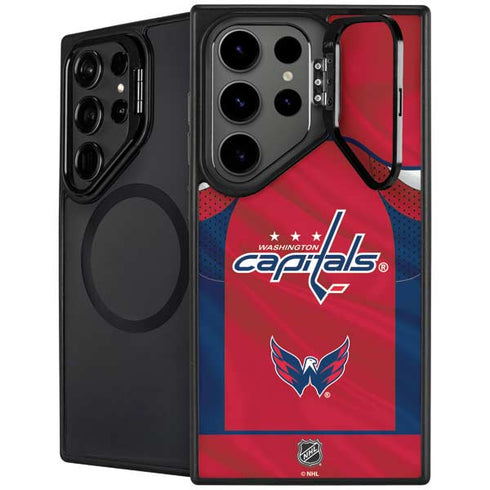 NHL Washington Capitals Home Jersey Galaxy S25 Ultra Kickstand Case