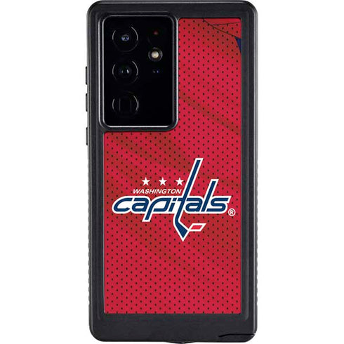 NHL Washington Capitals Home Jersey Galaxy S24 Ultra Waterproof Case