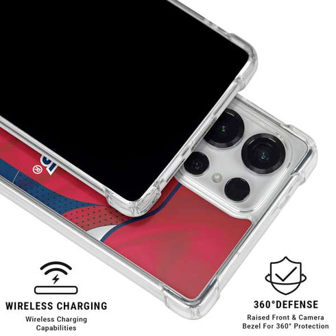 NHL Washington Capitals Home Jersey Galaxy S25 Ultra Clear Case