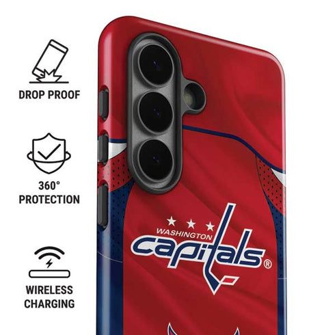 NHL Washington Capitals Home Jersey Galaxy S26 Plus Impact Case