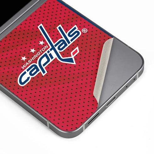 NHL Washington Capitals Home Jersey Galaxy Z Flip6 Skin