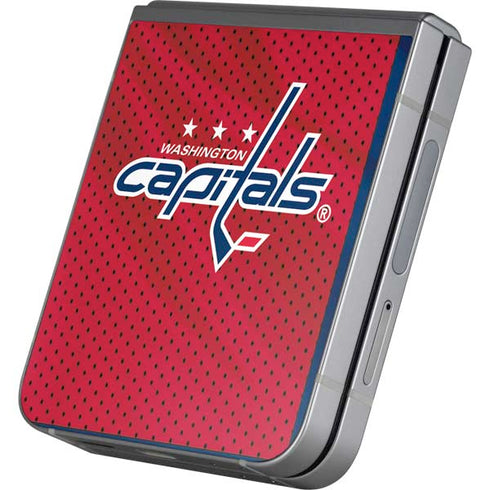 NHL Washington Capitals Home Jersey Galaxy Z Flip6 Skin