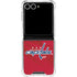 NHL Washington Capitals Home Jersey Galaxy Z Flip7 Clear Case