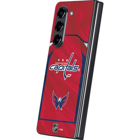NHL Washington Capitals Home Jersey Galaxy Z Fold5 5G Skin