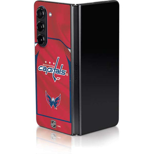 NHL Washington Capitals Home Jersey Galaxy Z Fold5 5G Skin
